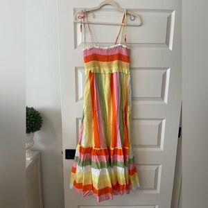 J. Marie women's colorful stripped dress, size small.